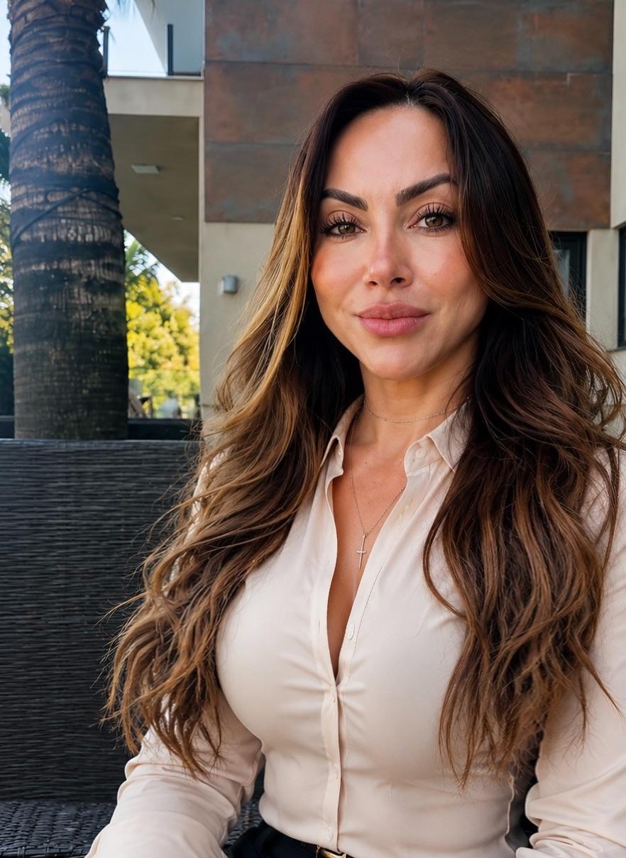 Dra. Roberta Nogales Ortiz, nutricionista, sorrindo em ambiente externo