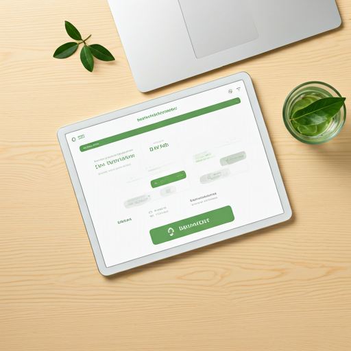 Plano alimentar e itens de bem-estar organizados sobre a mesa